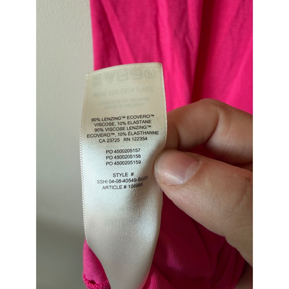 Wilfred Aritzia Maxi Dress Large Hot Pink Barbiecore Resortwear Casual - Picture 10 of 10